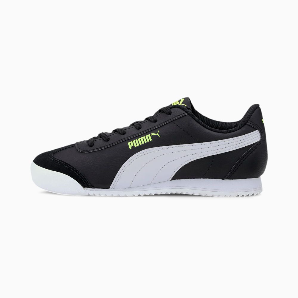 Puma Turino Lány Sportcipő - Fekete/Fehér/Zöld ( Hungary - NCTMG6825 )